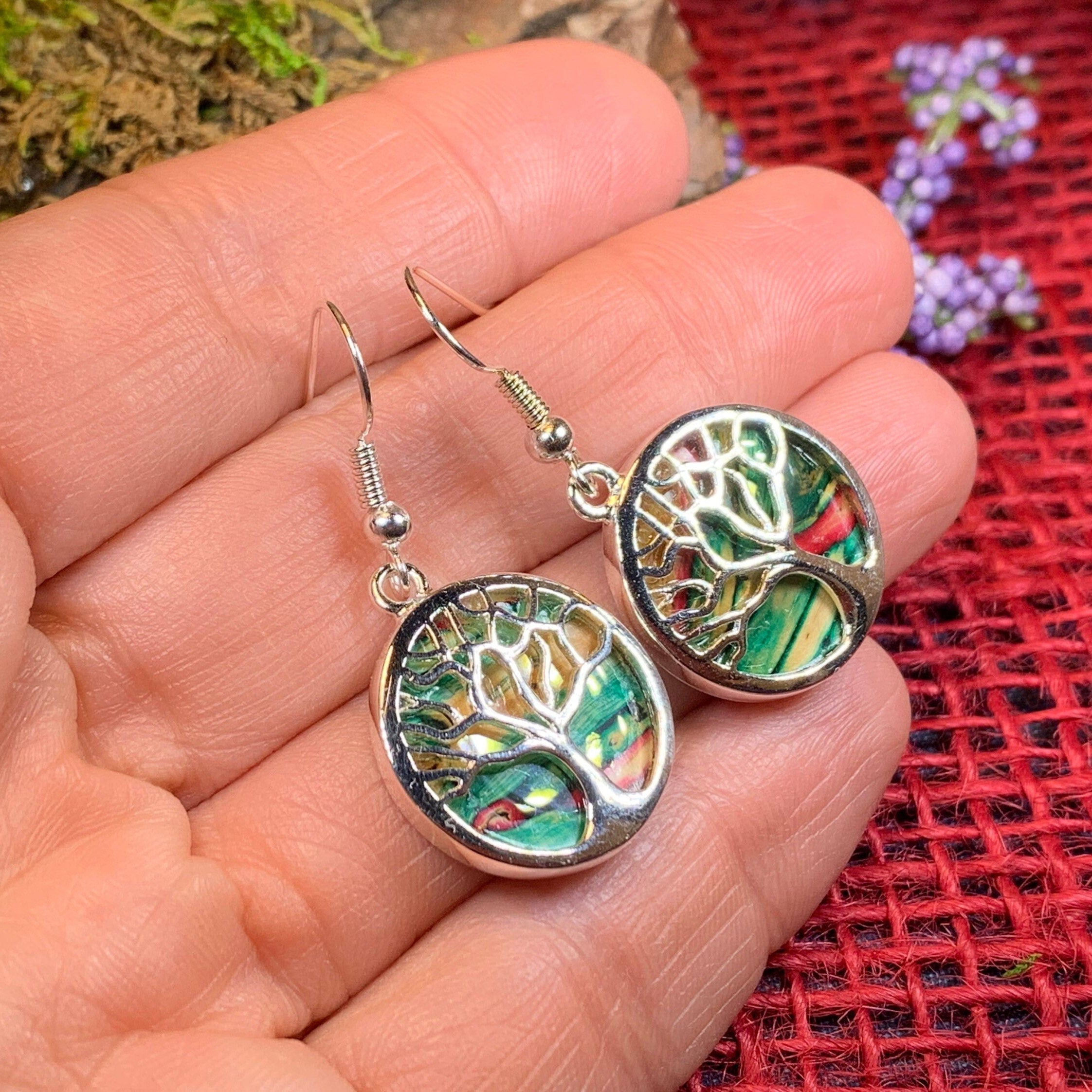 Heathergems Tree of Life Earrings from Scotland