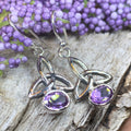 Jayden Celtic Trinity Knot Earrings