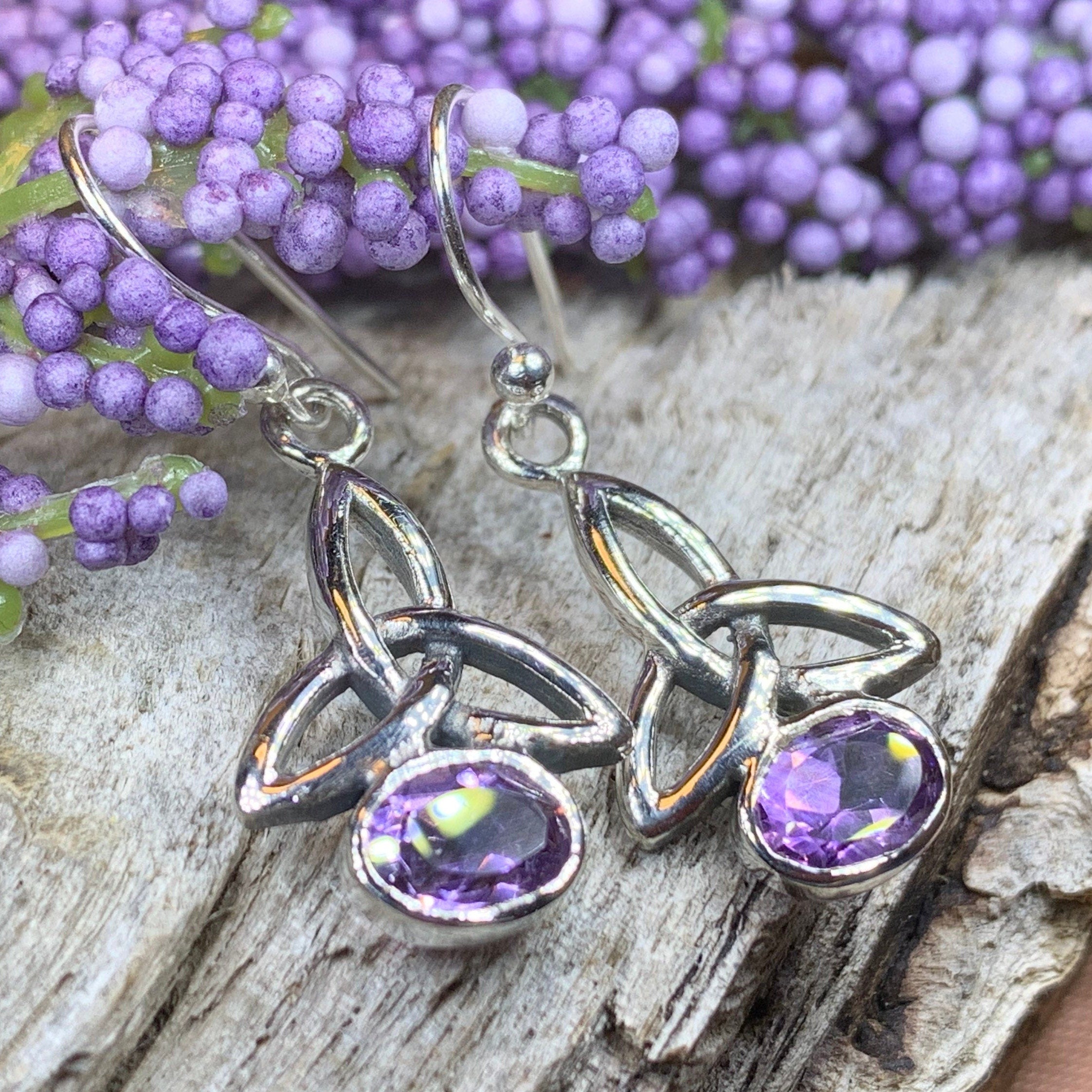 Jayden Celtic Trinity Knot Earrings
