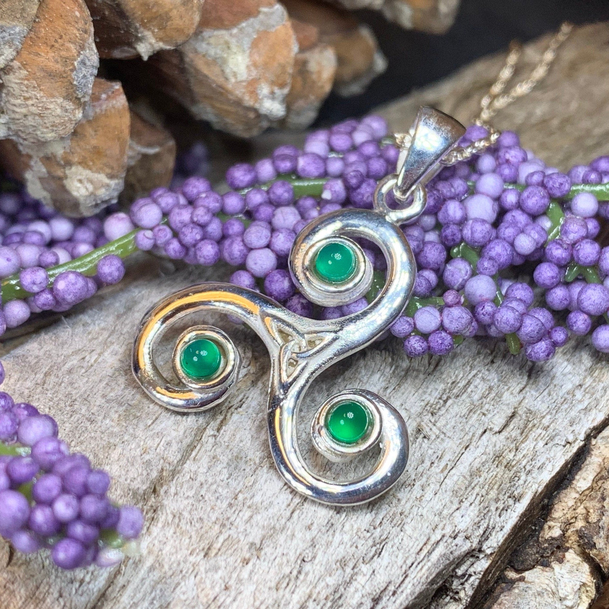 Jennie Celtic Spiral Necklace