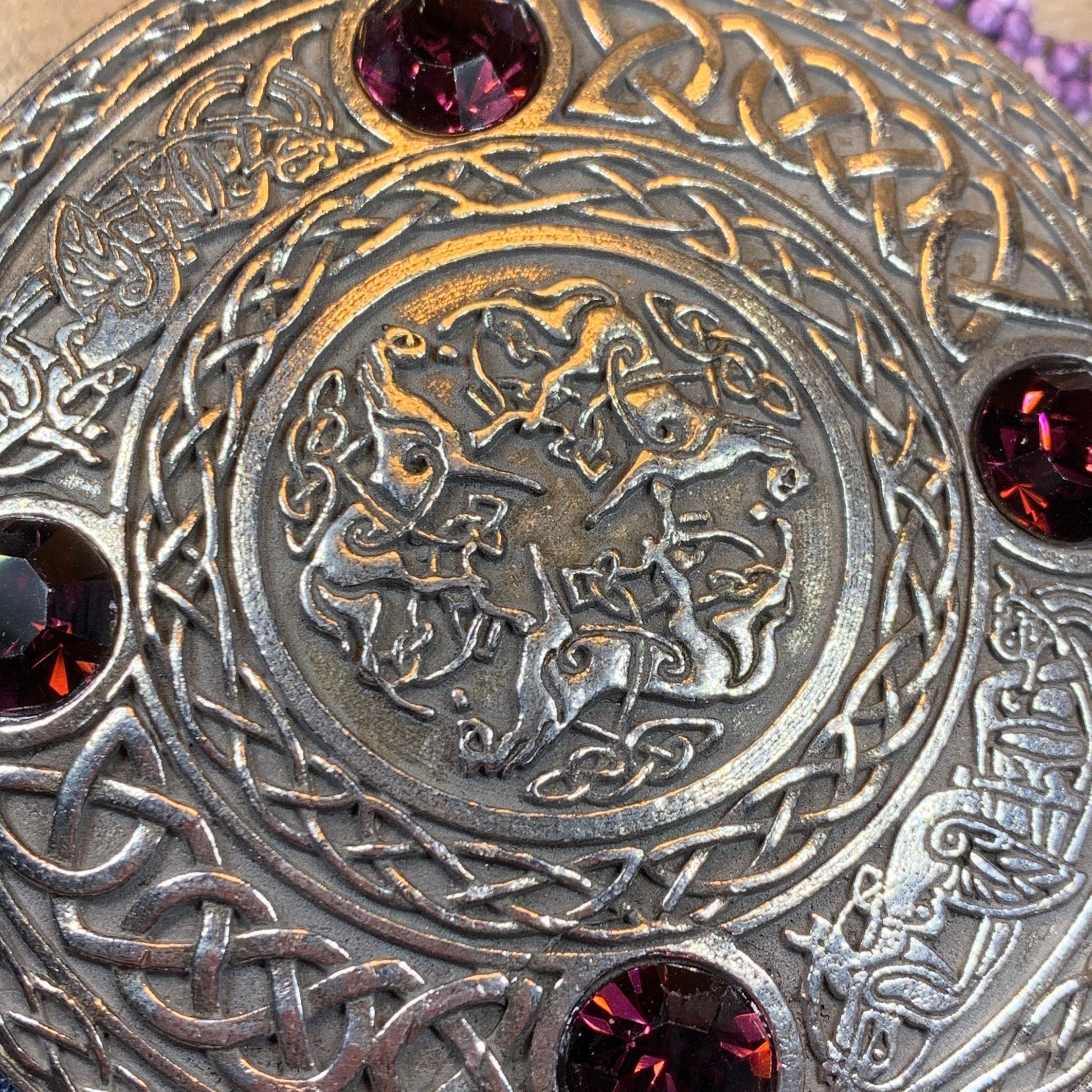 Brodie Celtic Horse Brooch - Handmade in Scotland