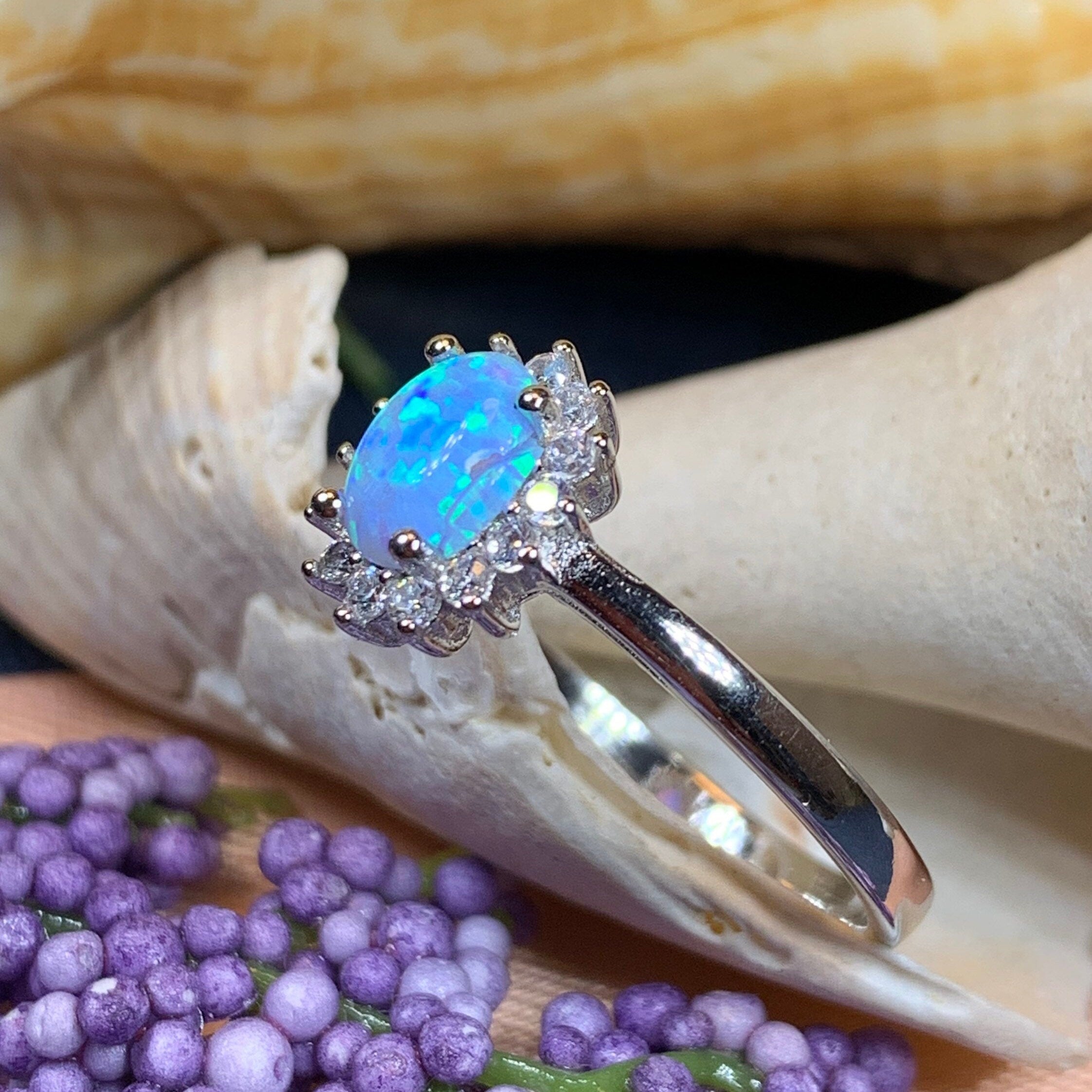 Leanni Opal Celtic Ring