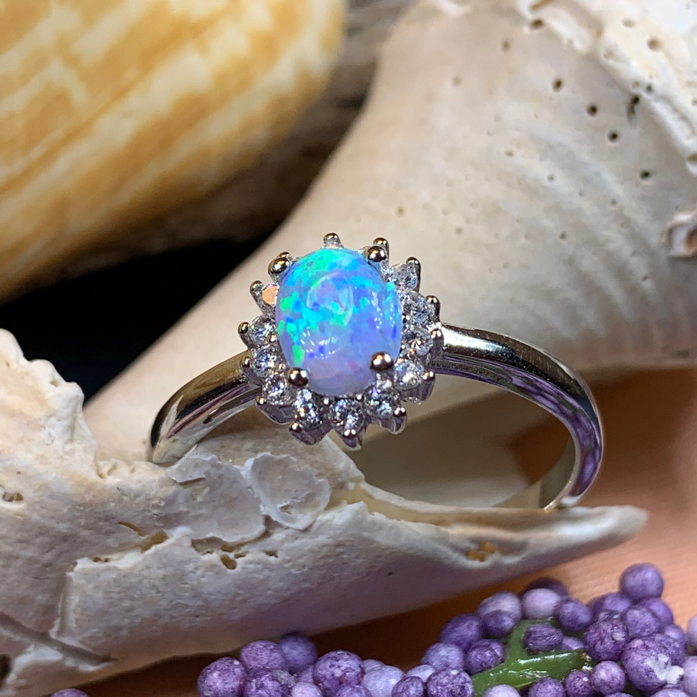 Leanni Opal Celtic Ring