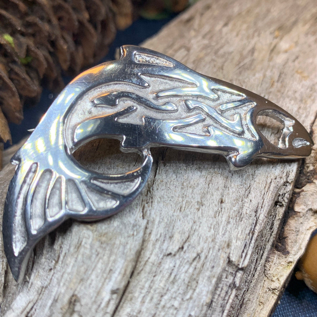 Salmon of Knowledge Celtic Brooch