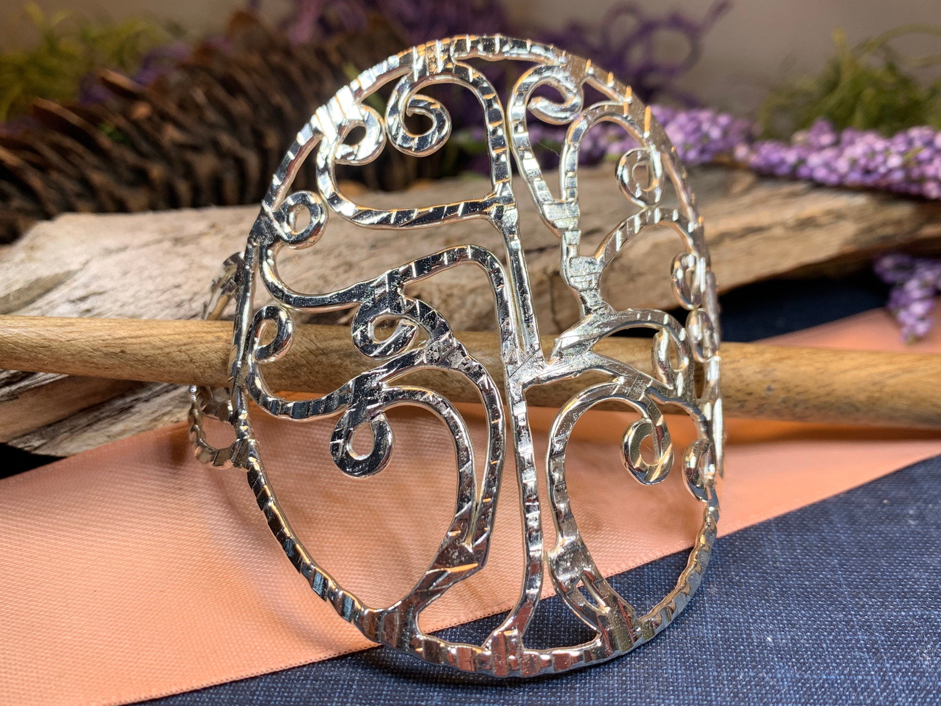 Elina Tree of Life Hair Slide - Handmade in Ireland