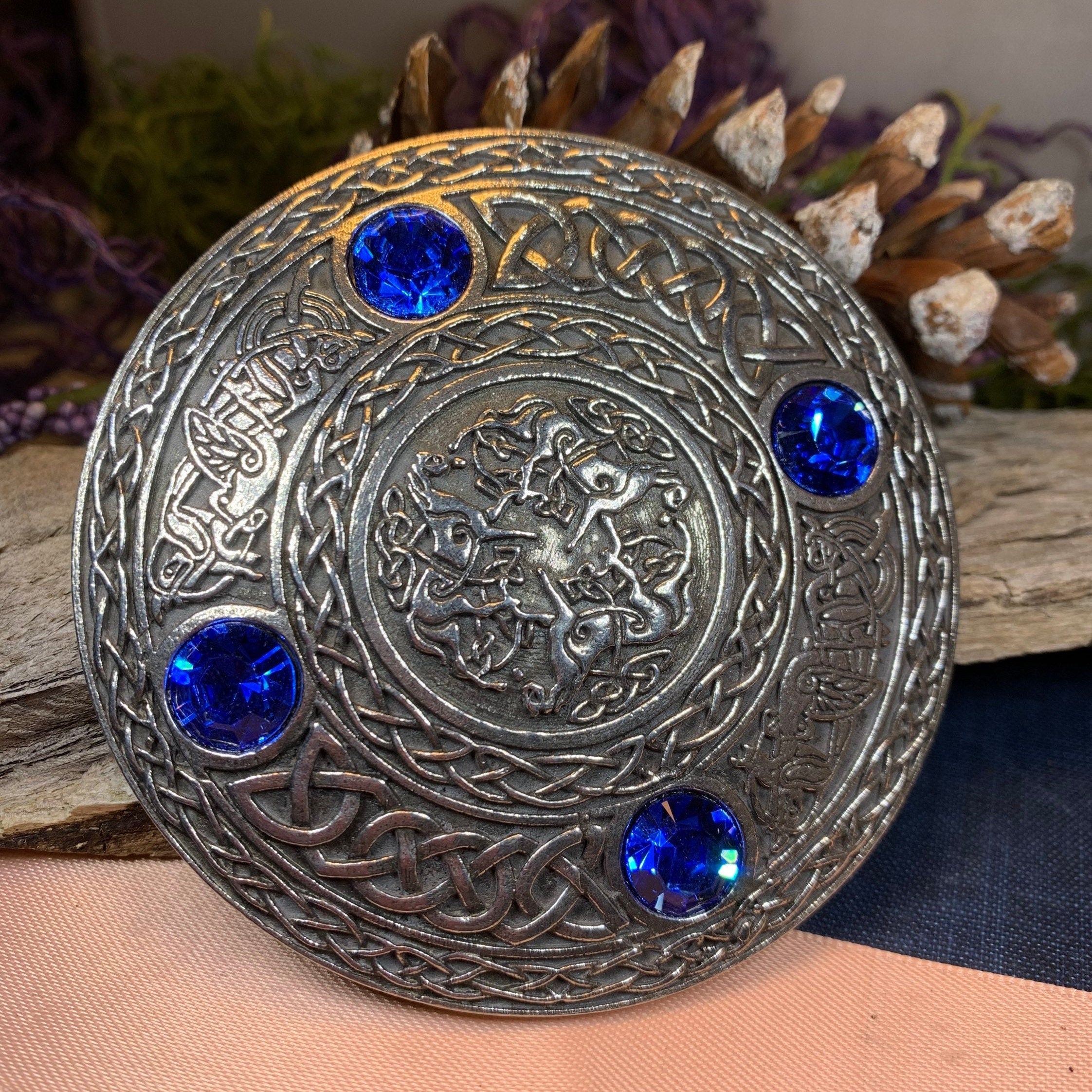 Brodie Celtic Horse Brooch - Handmade in Scotland