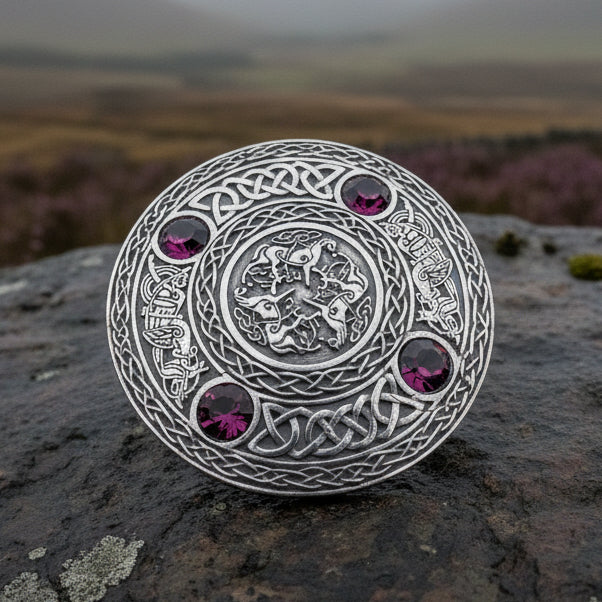 Brodie Celtic Horse Brooch - Handmade in Scotland