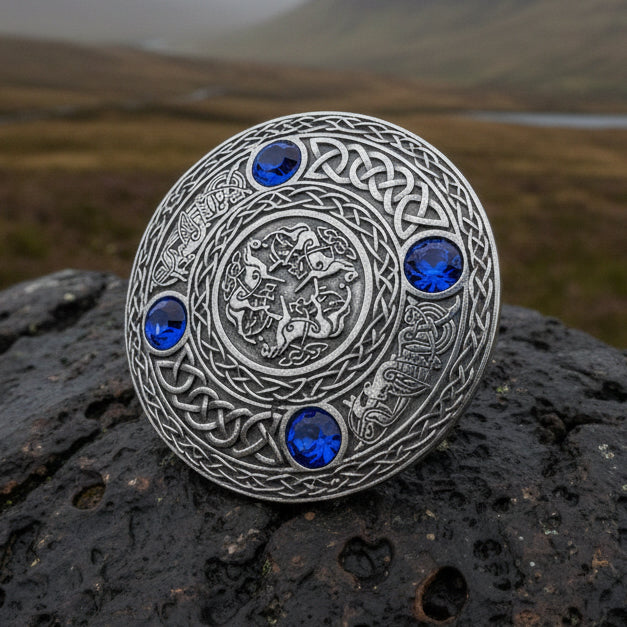 Brodie Celtic Horse Brooch - Handmade in Scotland