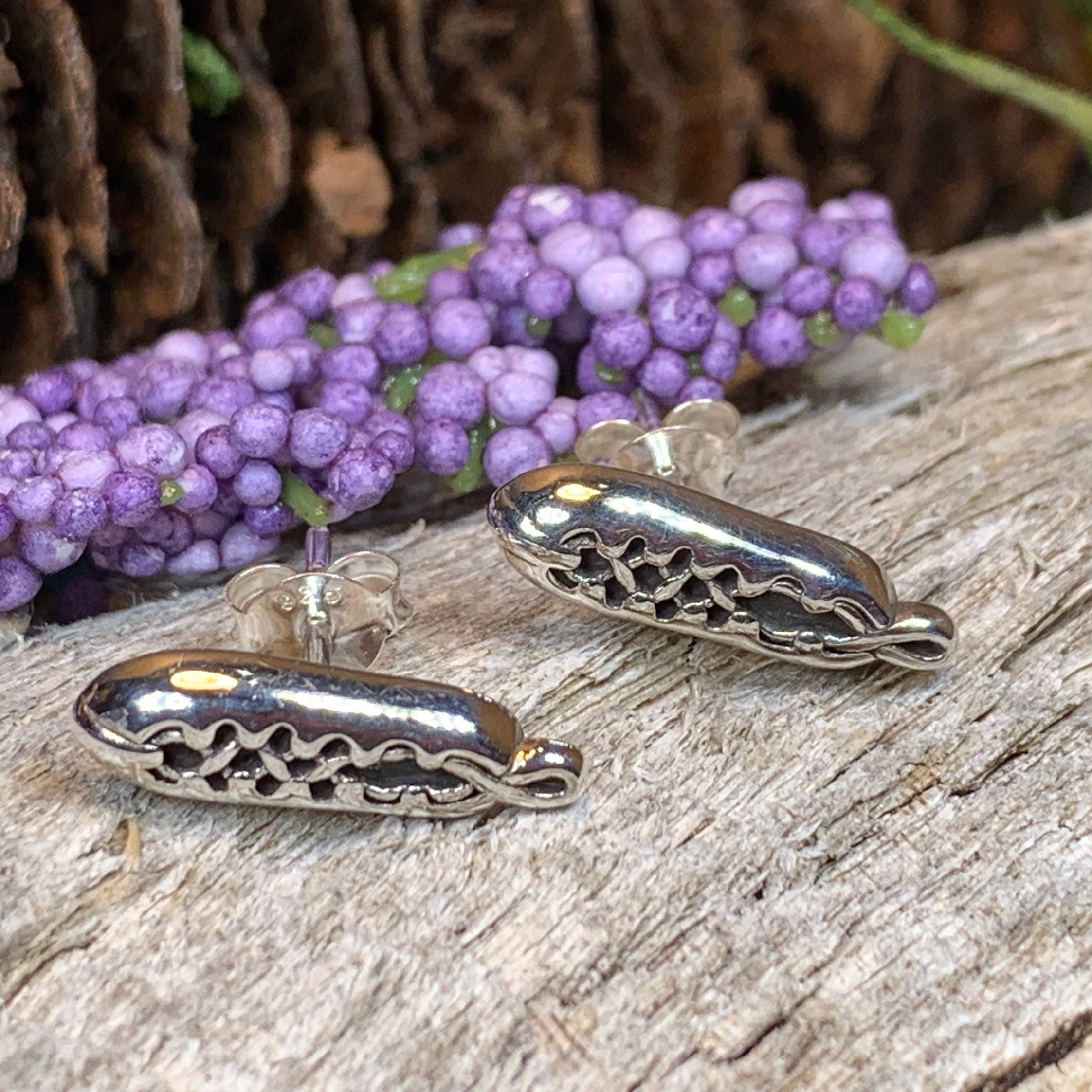 Irish Dance Shoe Post Earrings in Sterling Silver