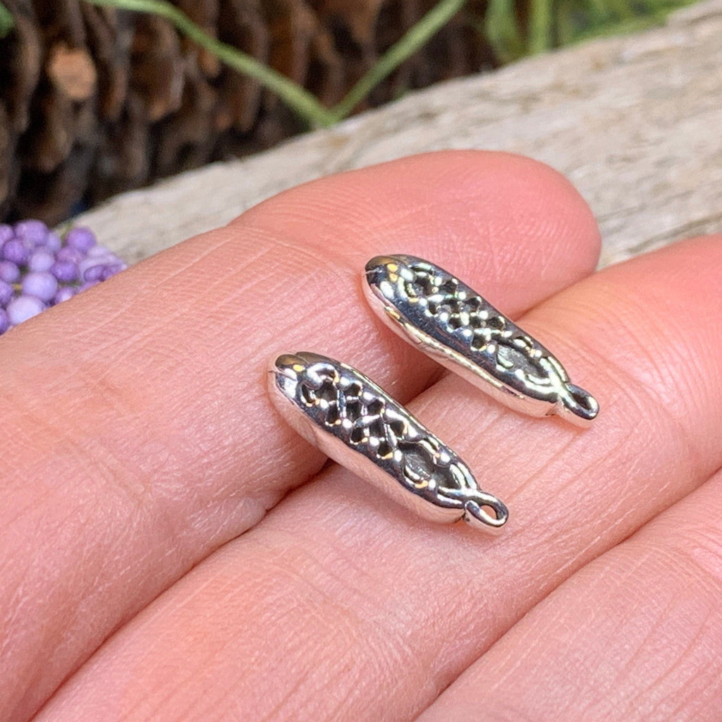 Irish Dance Shoe Post Earrings in Sterling Silver