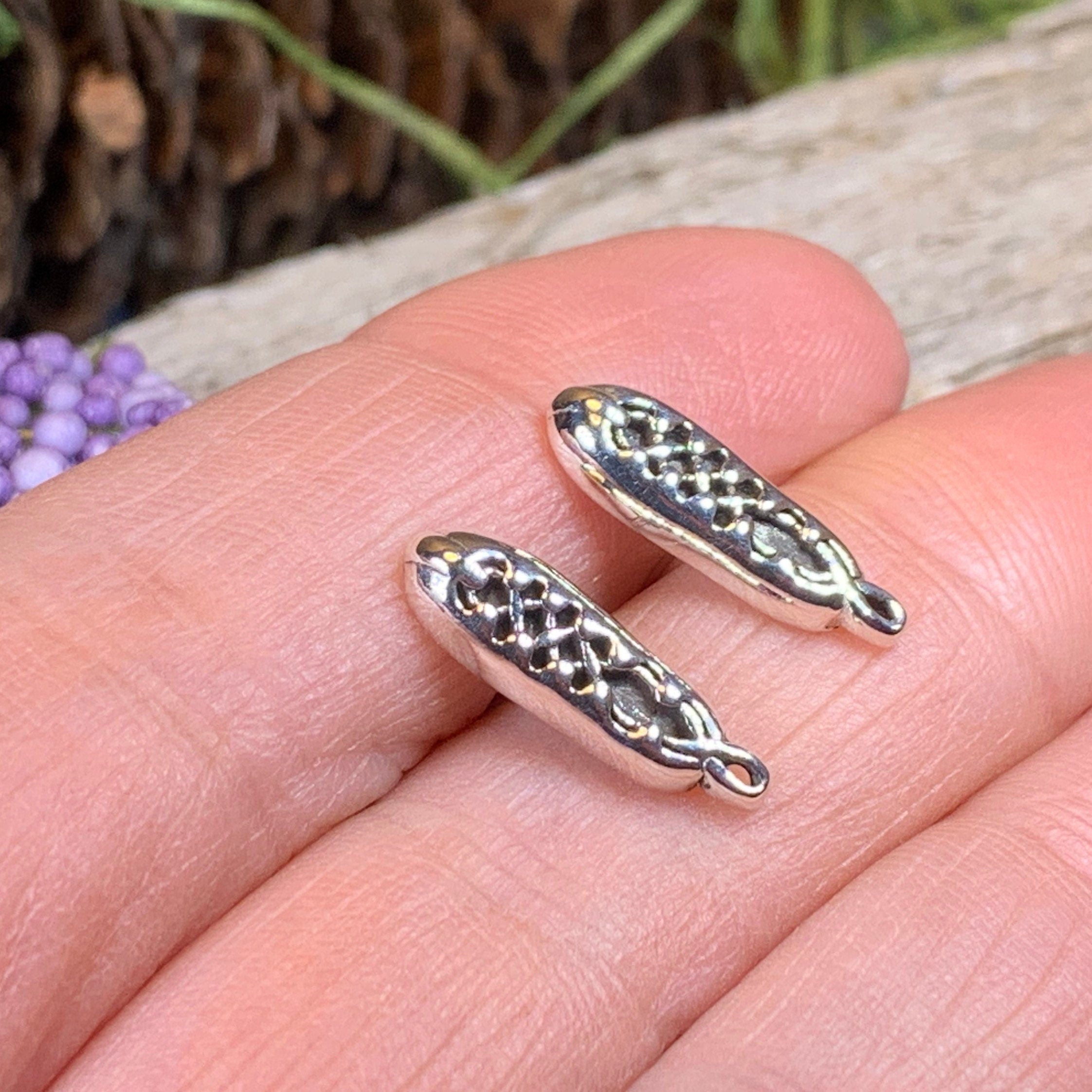 Irish Dance Shoe Post Earrings in Sterling Silver