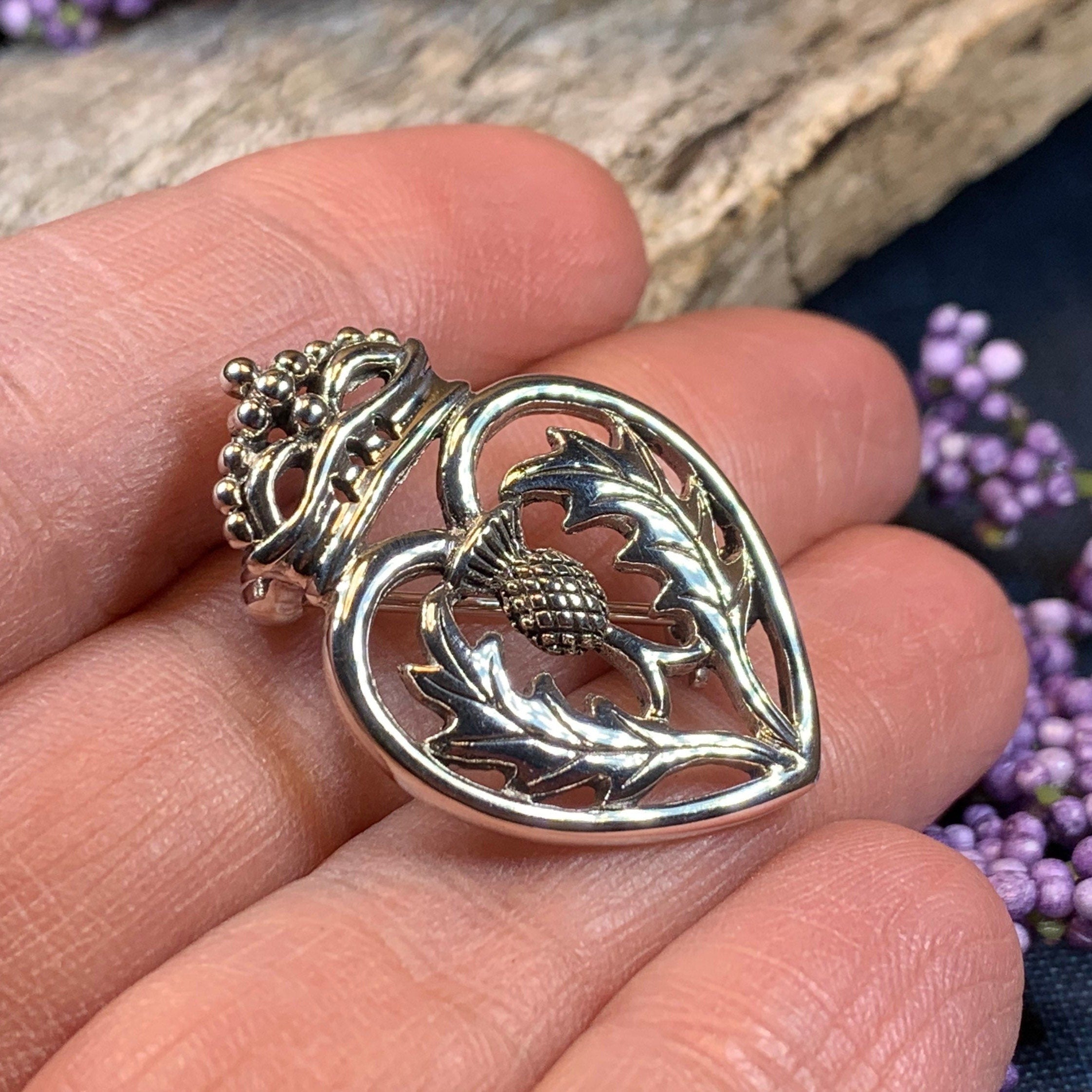Lady Anne Luckenbooth Brooch in Sterling Silver