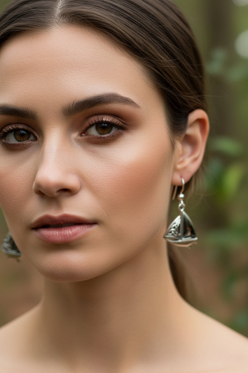 Celtic Sailboat Earrings for Women
