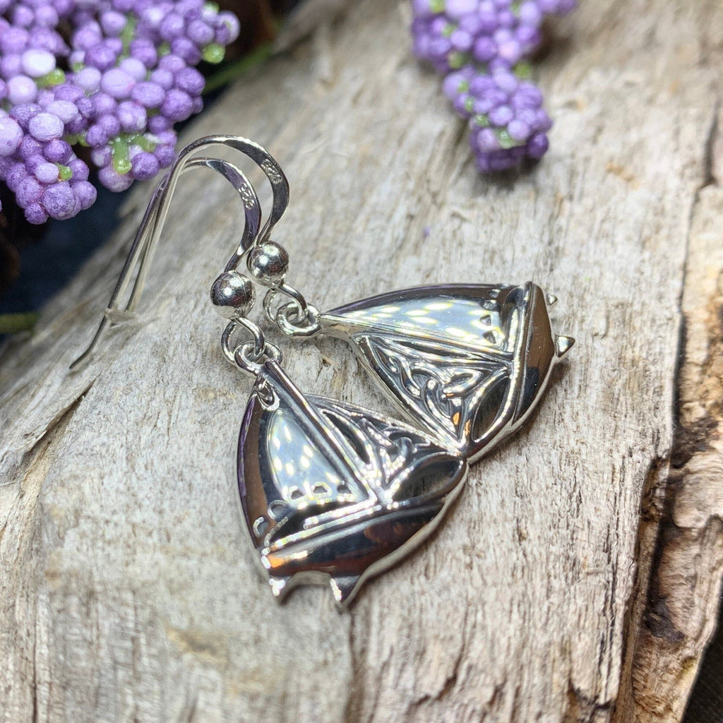 Celtic Sailboat Earrings for Women