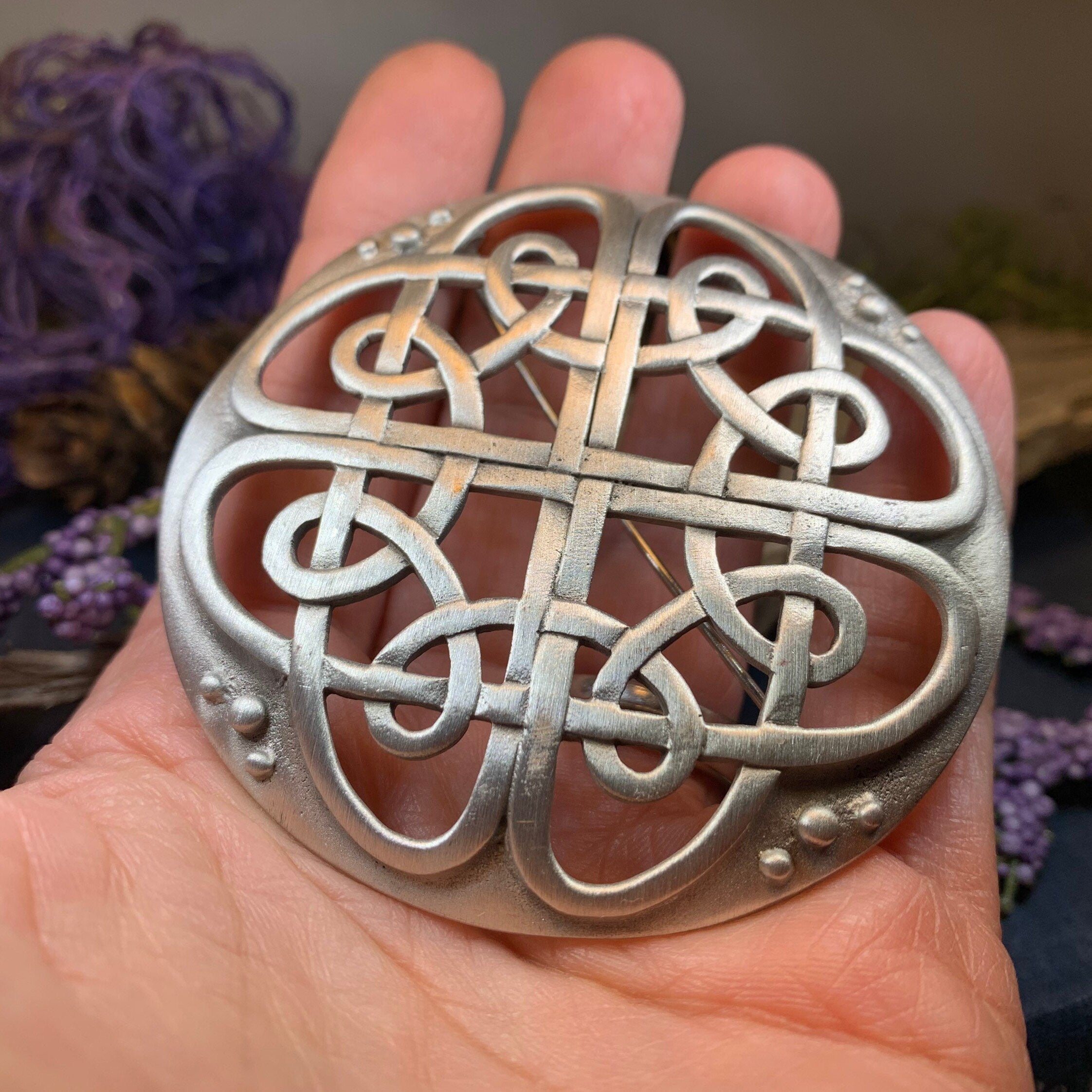 Barrogill Celtic Knot Brooch - Handmade in Scotland
