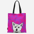Westie Dog Tartan Tote Bag