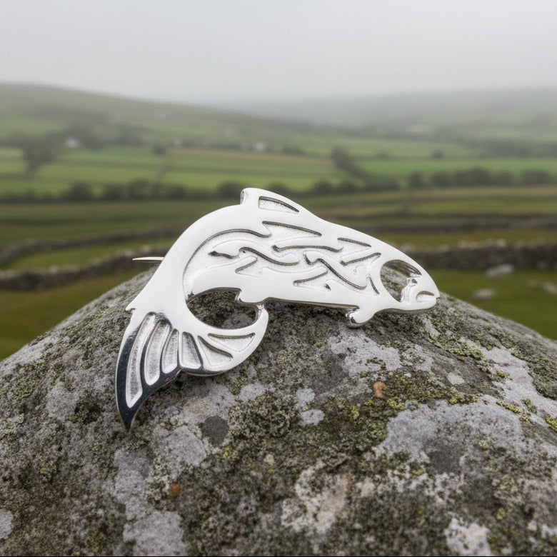 Salmon of Knowledge Celtic Brooch