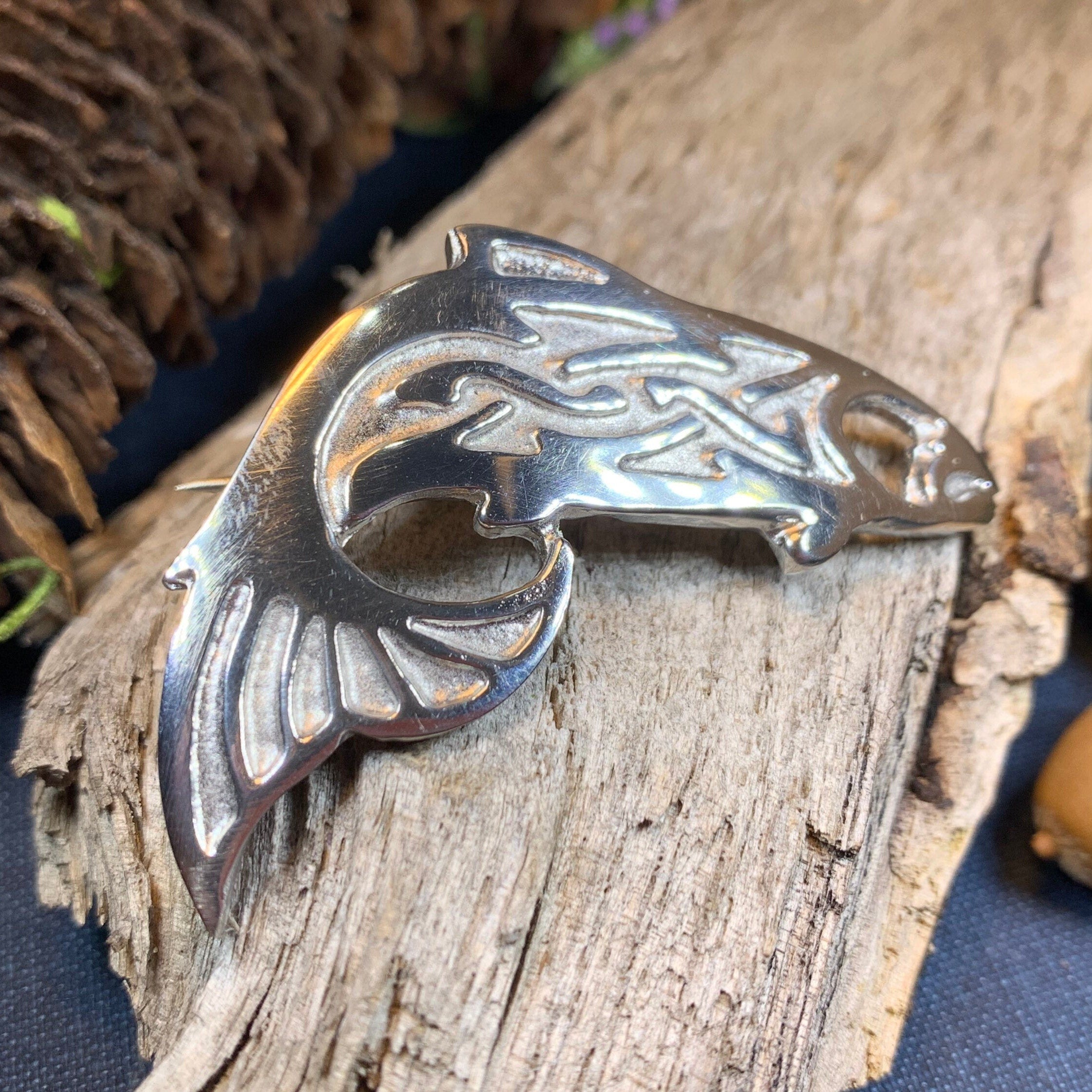 Salmon of Knowledge Celtic Brooch