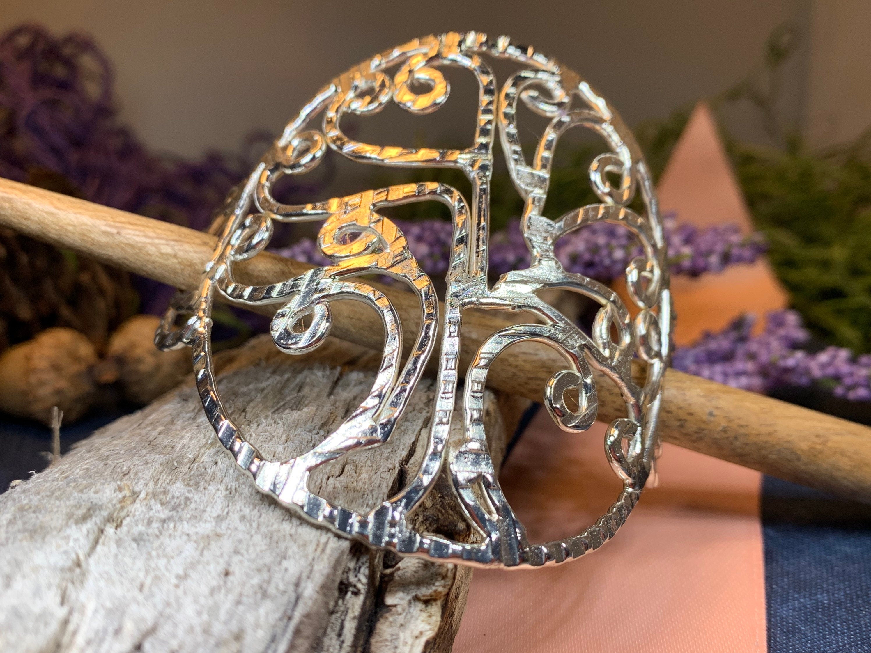 Elina Tree of Life Hair Slide - Handmade in Ireland