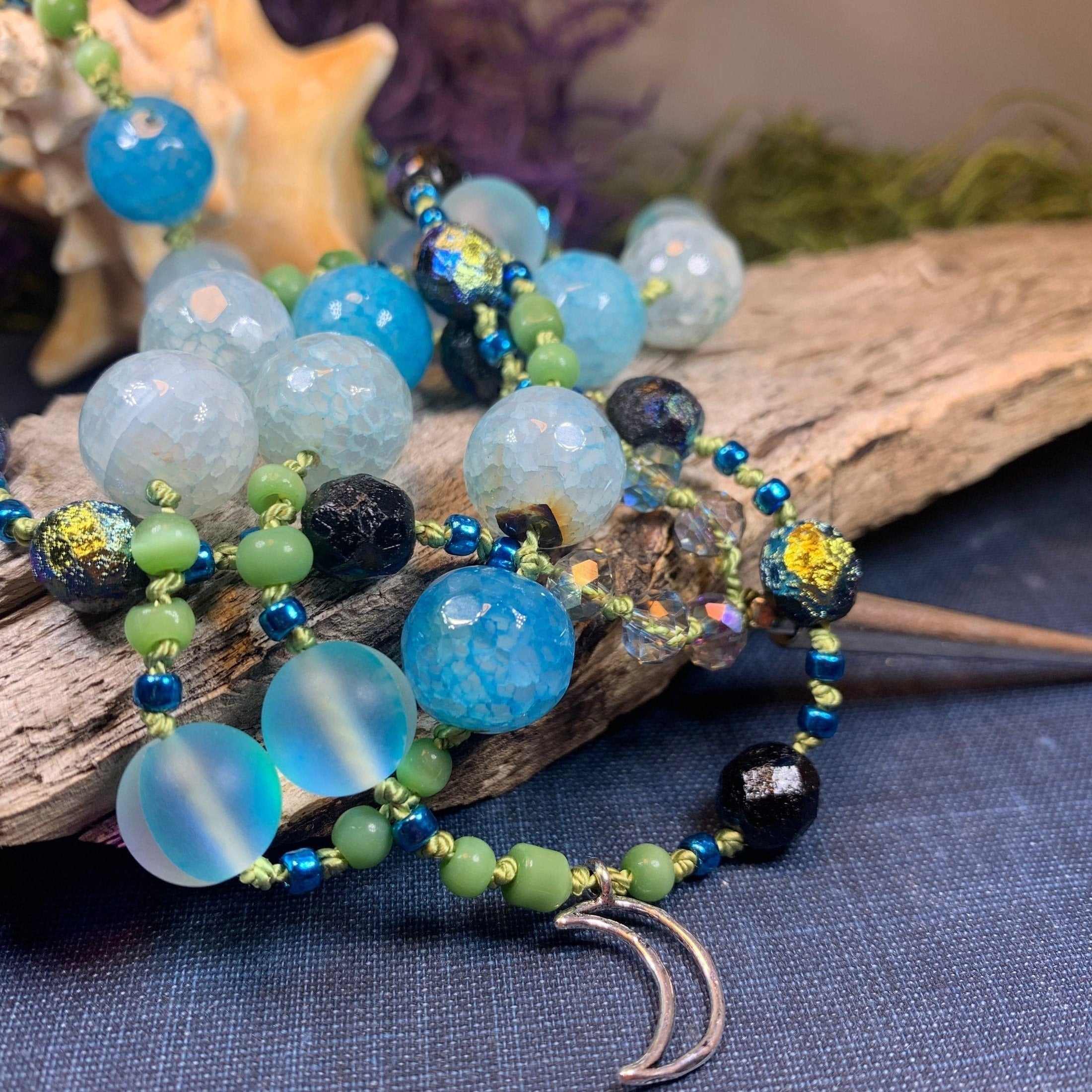 Seaside Moonglow Long Necklace