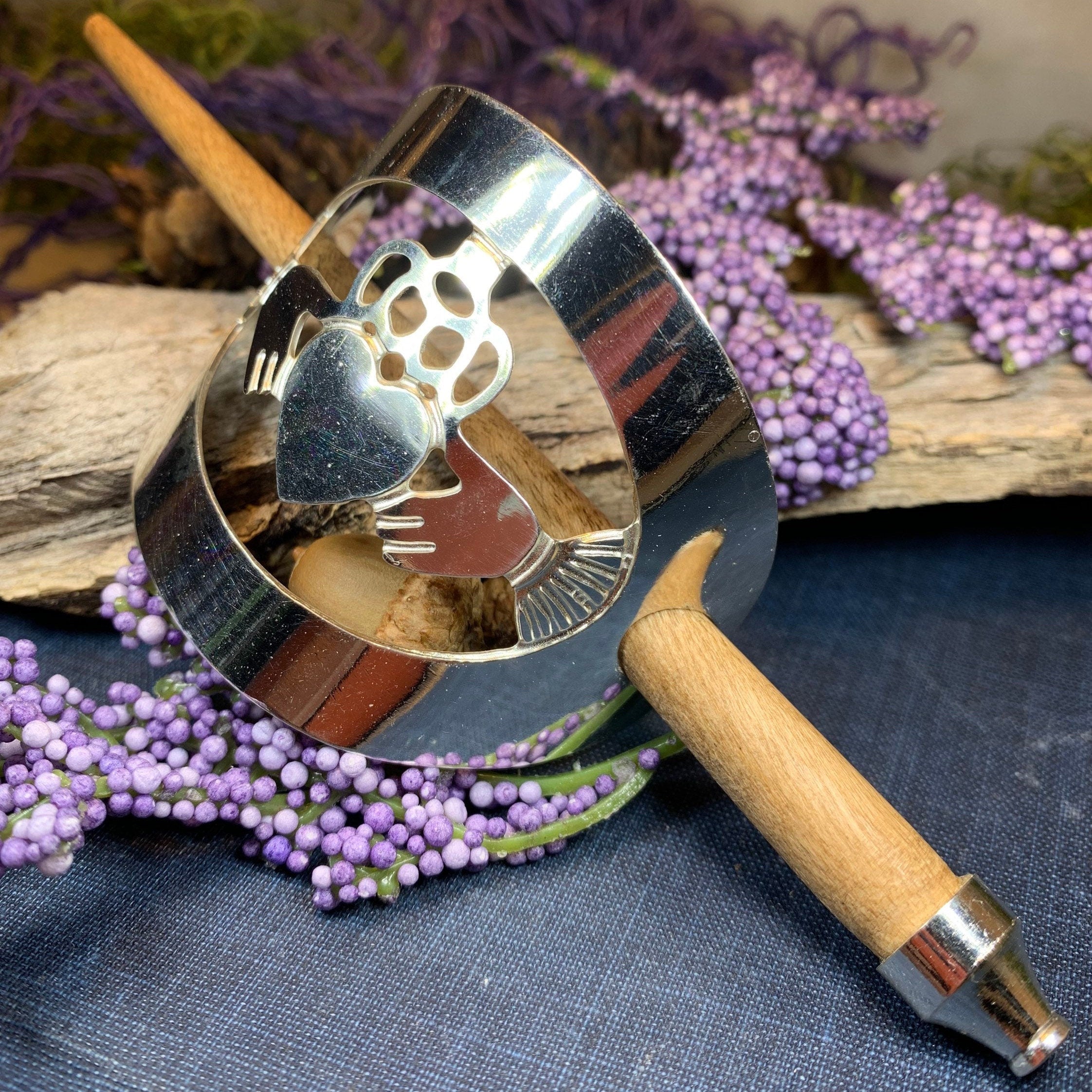 Pewter Claddagh Hair Slide - Handmade in Ireland