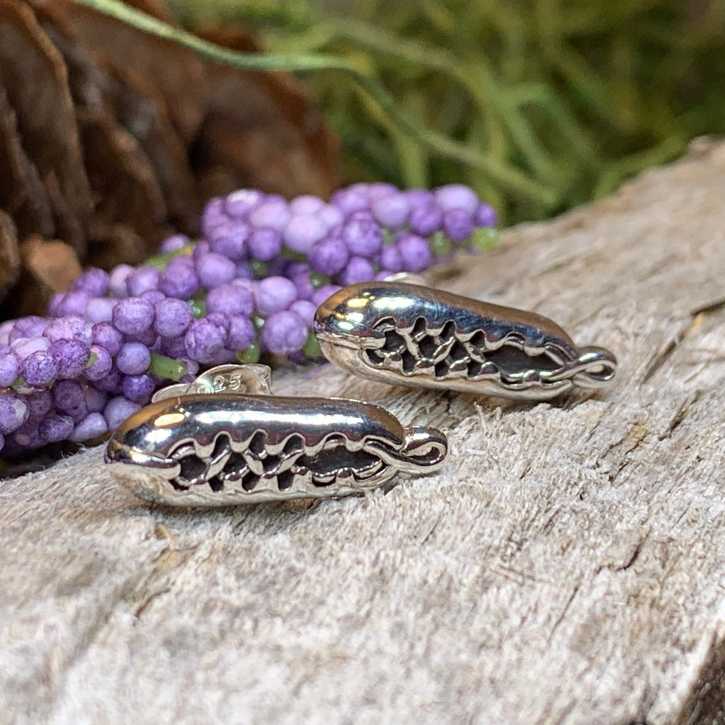 Irish Dance Shoe Post Earrings in Sterling Silver