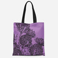 Purple Thistle Tote Bag