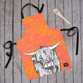 Highland Cow Tartan Apron