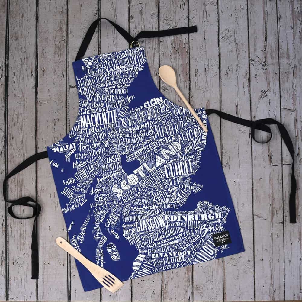 Scotland Map Apron