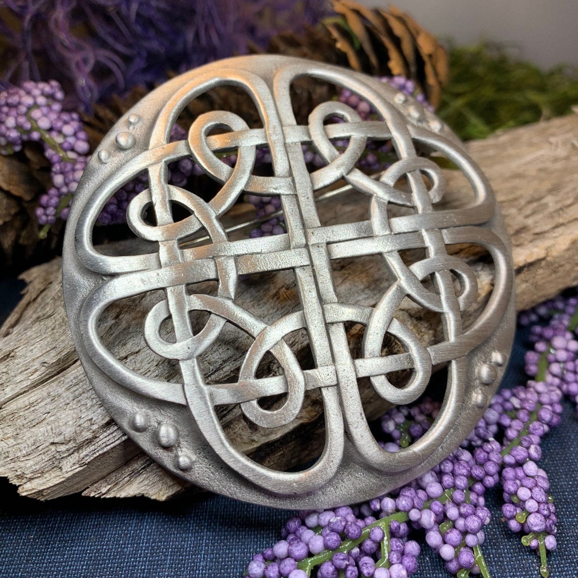 Barrogill Celtic Knot Brooch - Handmade in Scotland