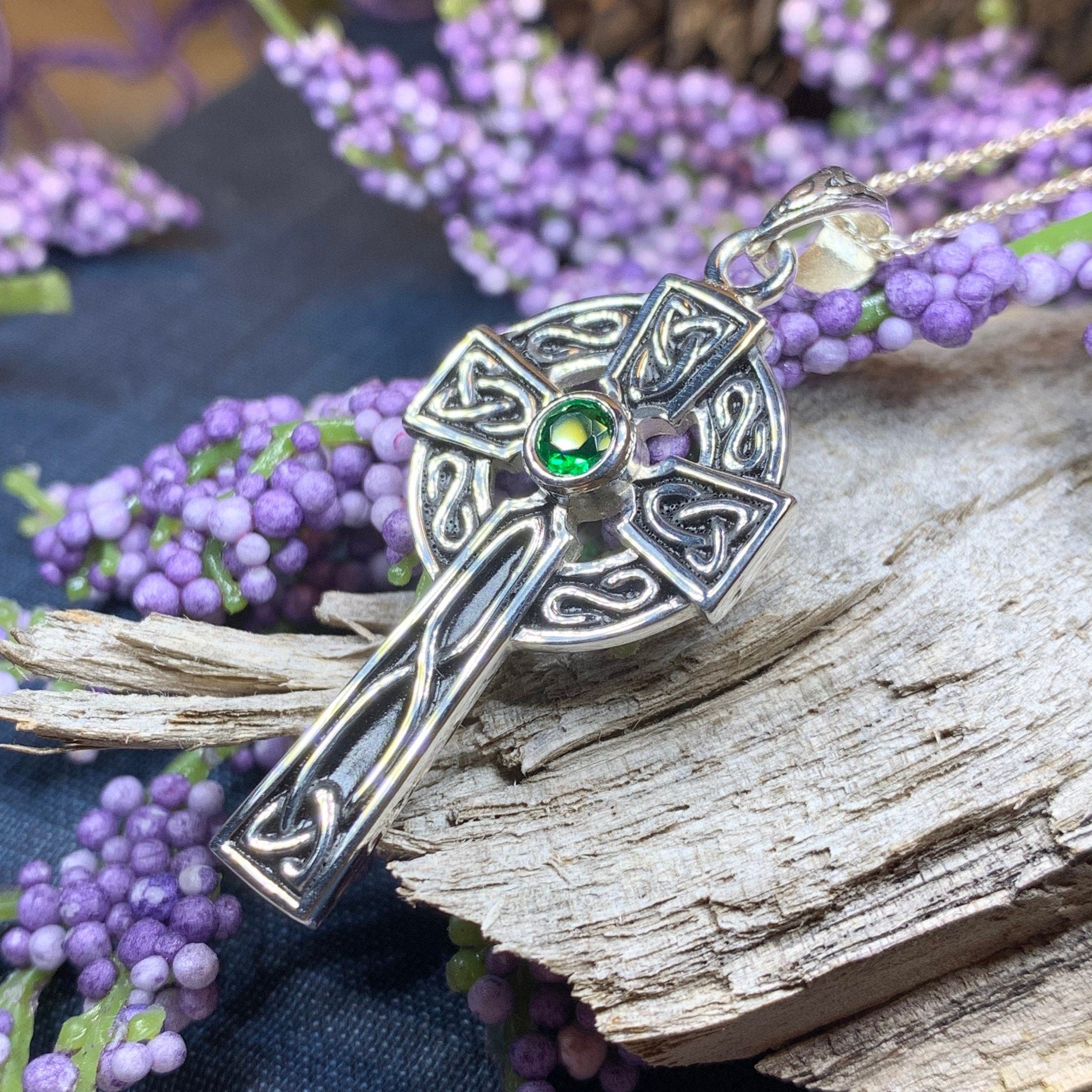 Classic Celtic Cross Necklace in Sterling Silver
