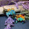 Splatter Highland Cow Brooch - Handmade in Scotland