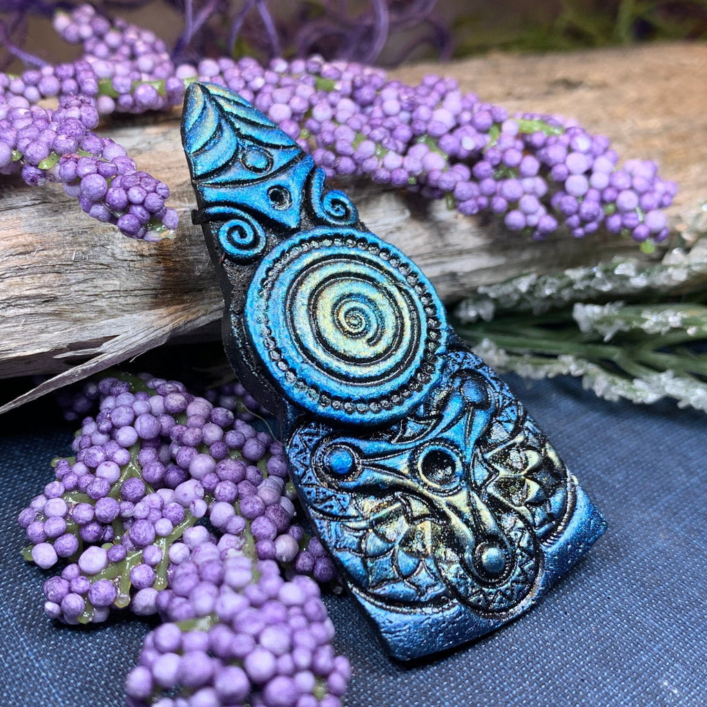 Whimsical Viking Warrior Brooch - Handmade in Scotland