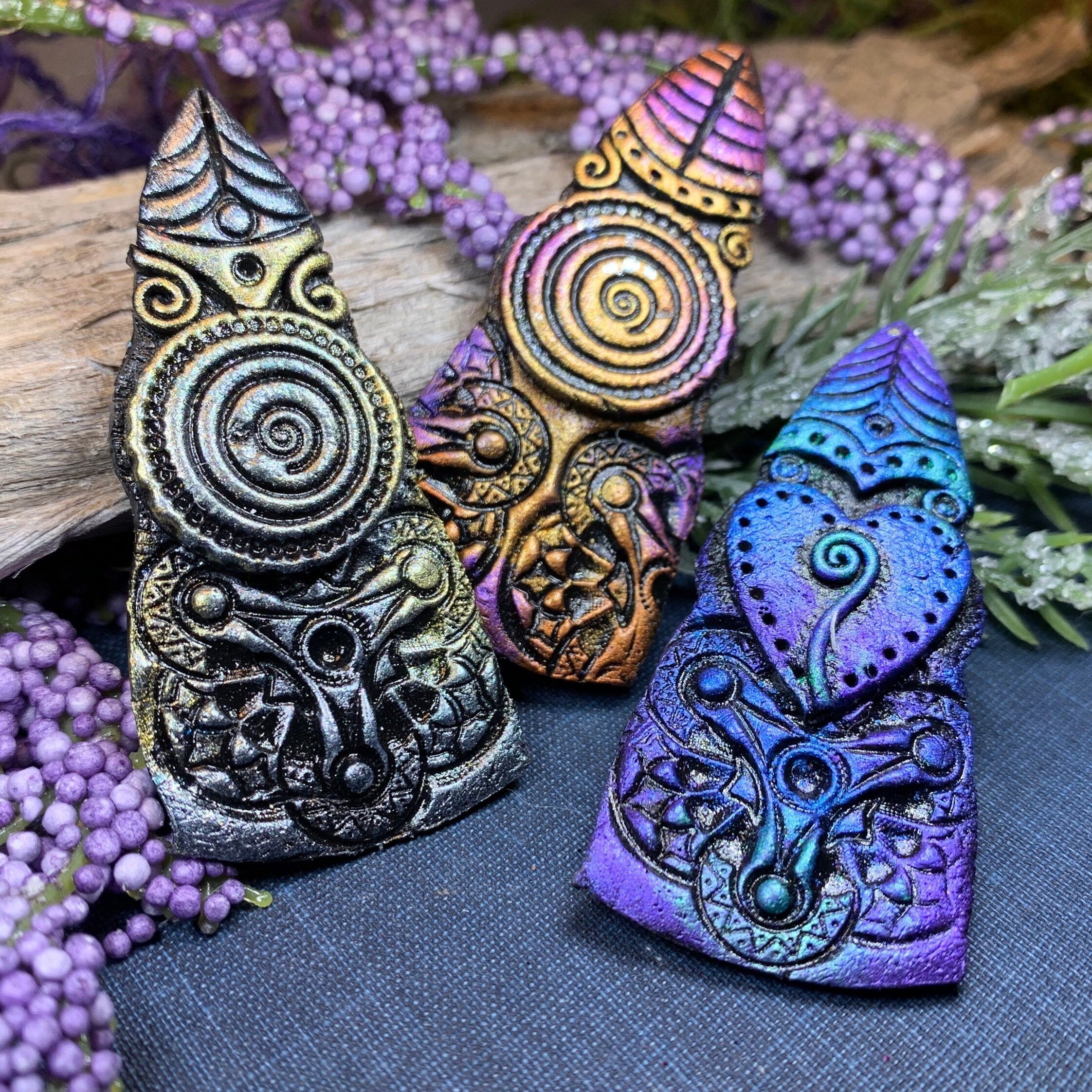 Whimsical Viking Warrior Brooch - Handmade in Scotland