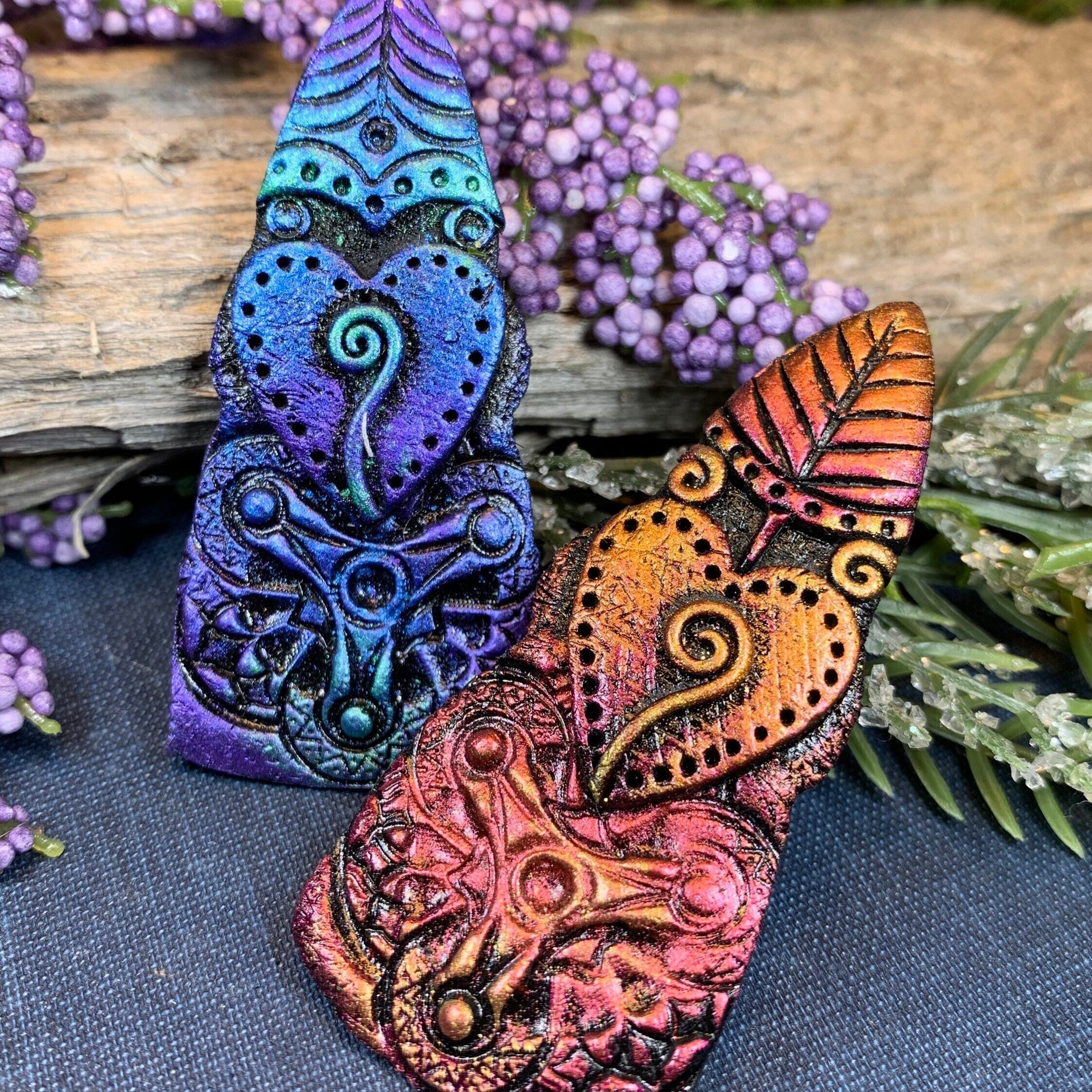 Whimsical Viking Warrior Brooch - Handmade in Scotland