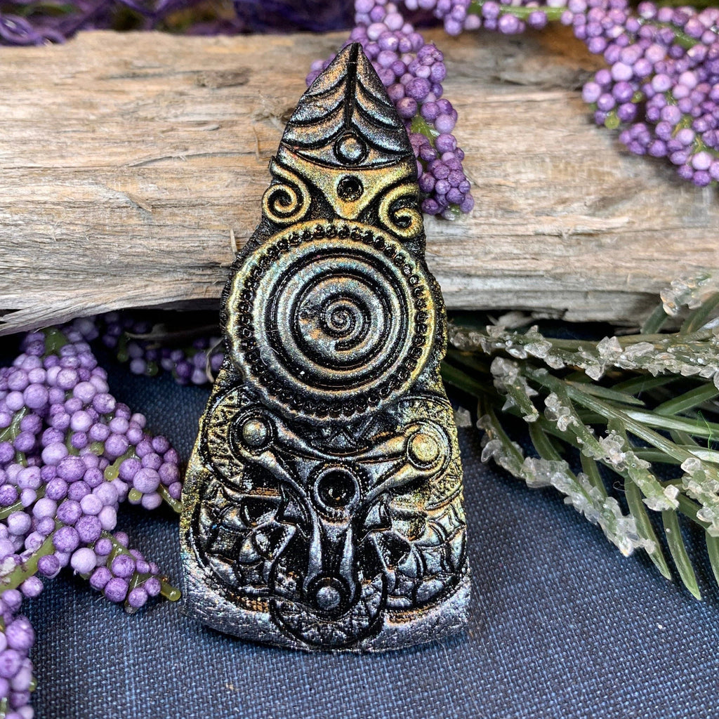 Whimsical Viking Warrior Brooch - Handmade in Scotland