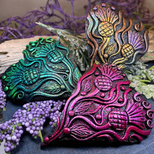 Adore Scottish Thistle Brooch - Handmade in Scotland