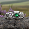 Amore Celtic Heart Ring in Sterling Silver