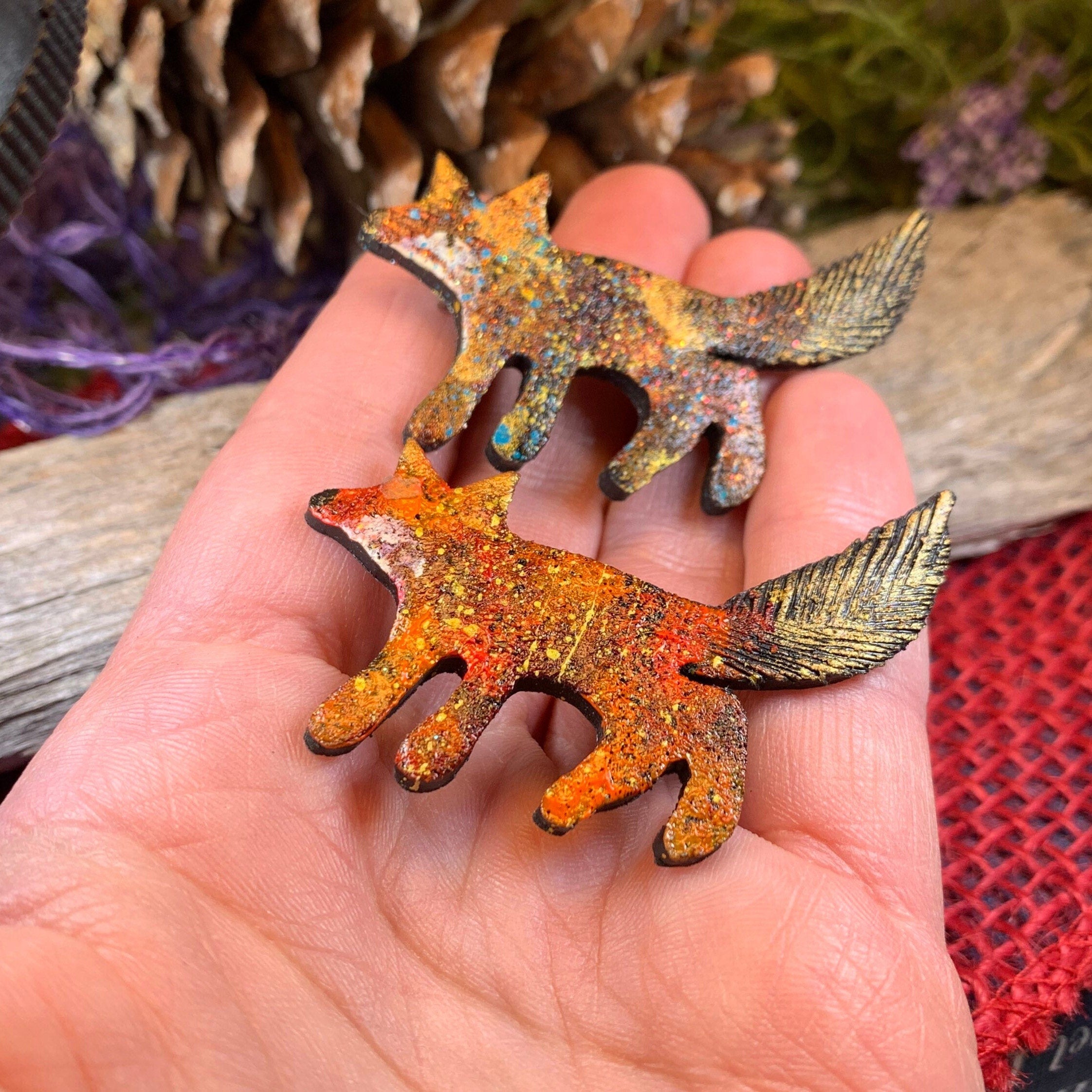 Zola Fox Brooch - Handmade in Scotland