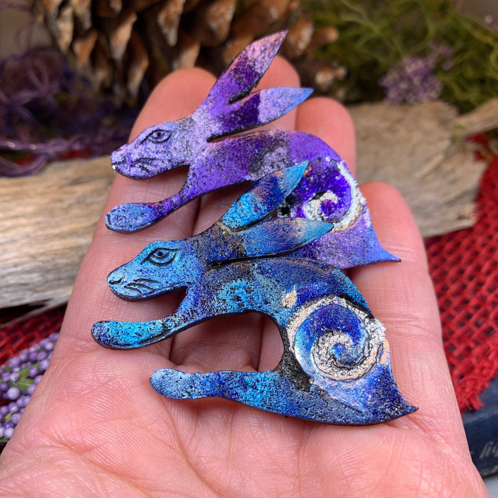 Zahina Rabbit Brooch - Handmade in Scotland
