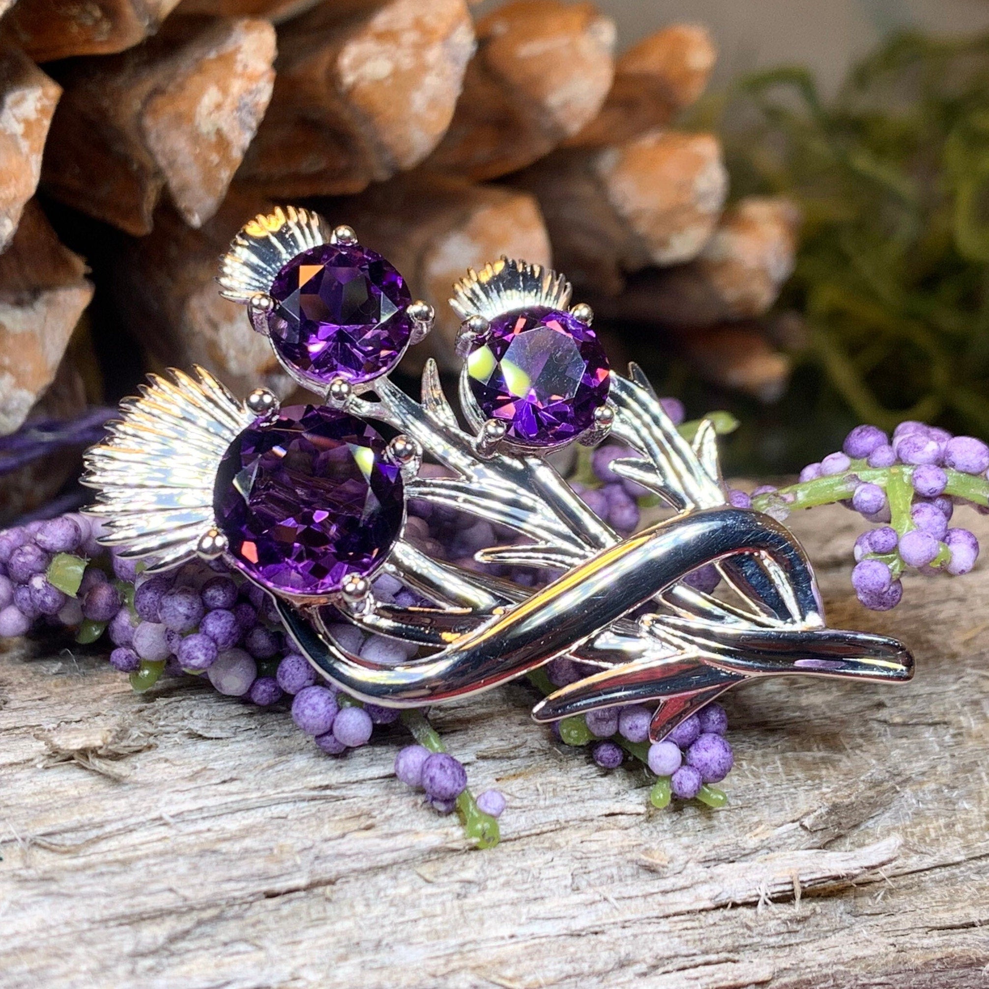 Cairn Croy Scottish Thistle Brooch