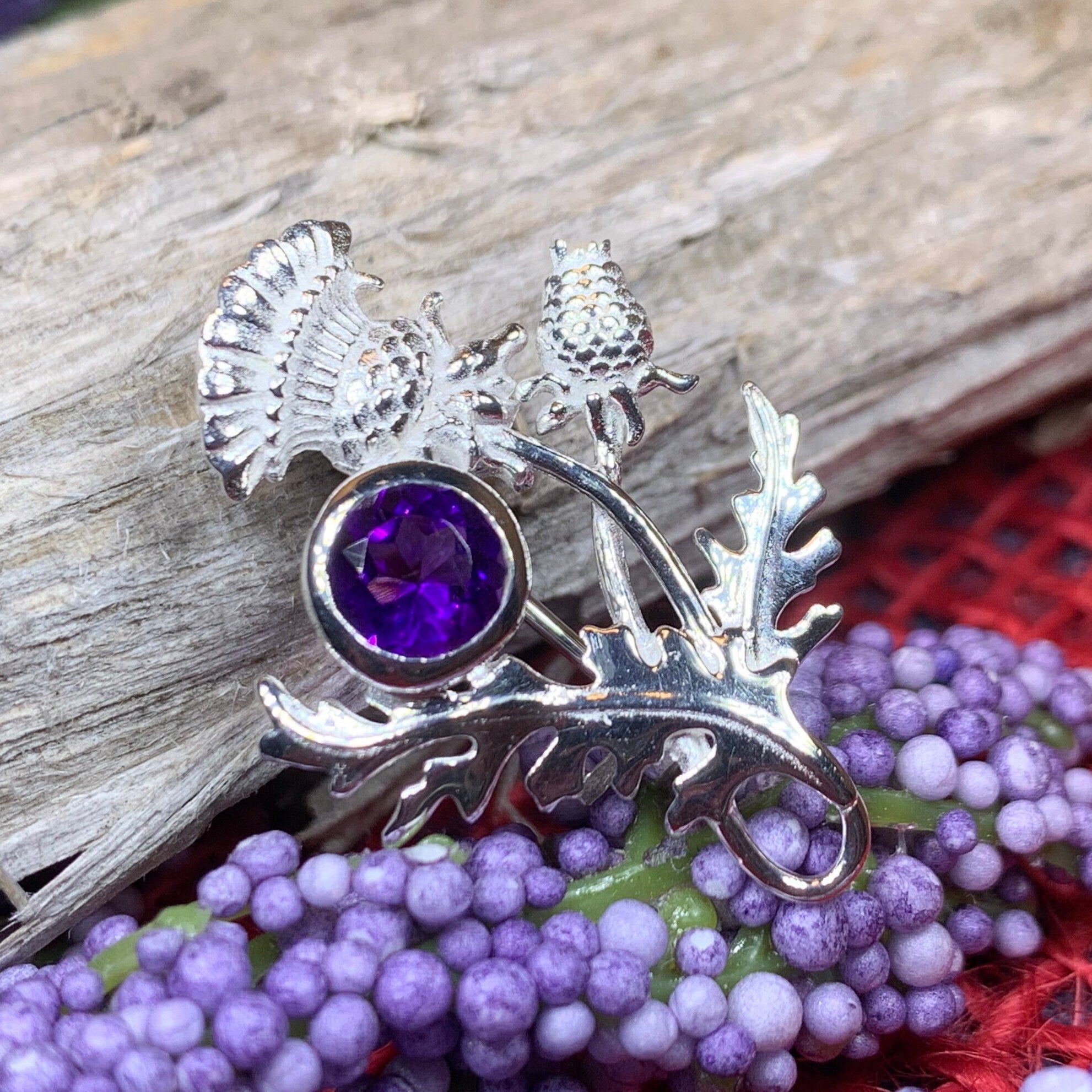 Cairn Ross Scottish Thistle Brooch