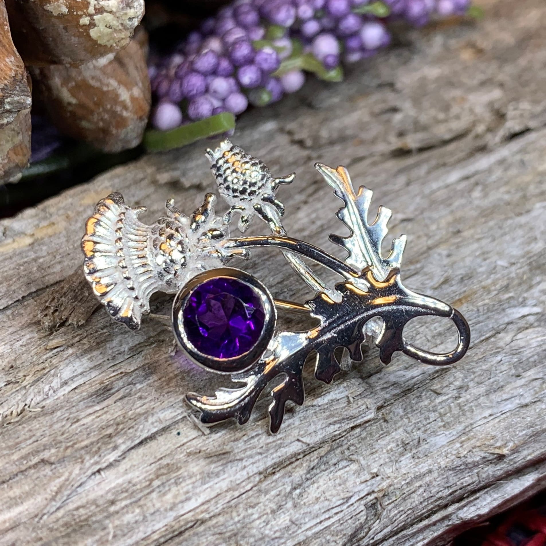 Cairn Ross Scottish Thistle Brooch