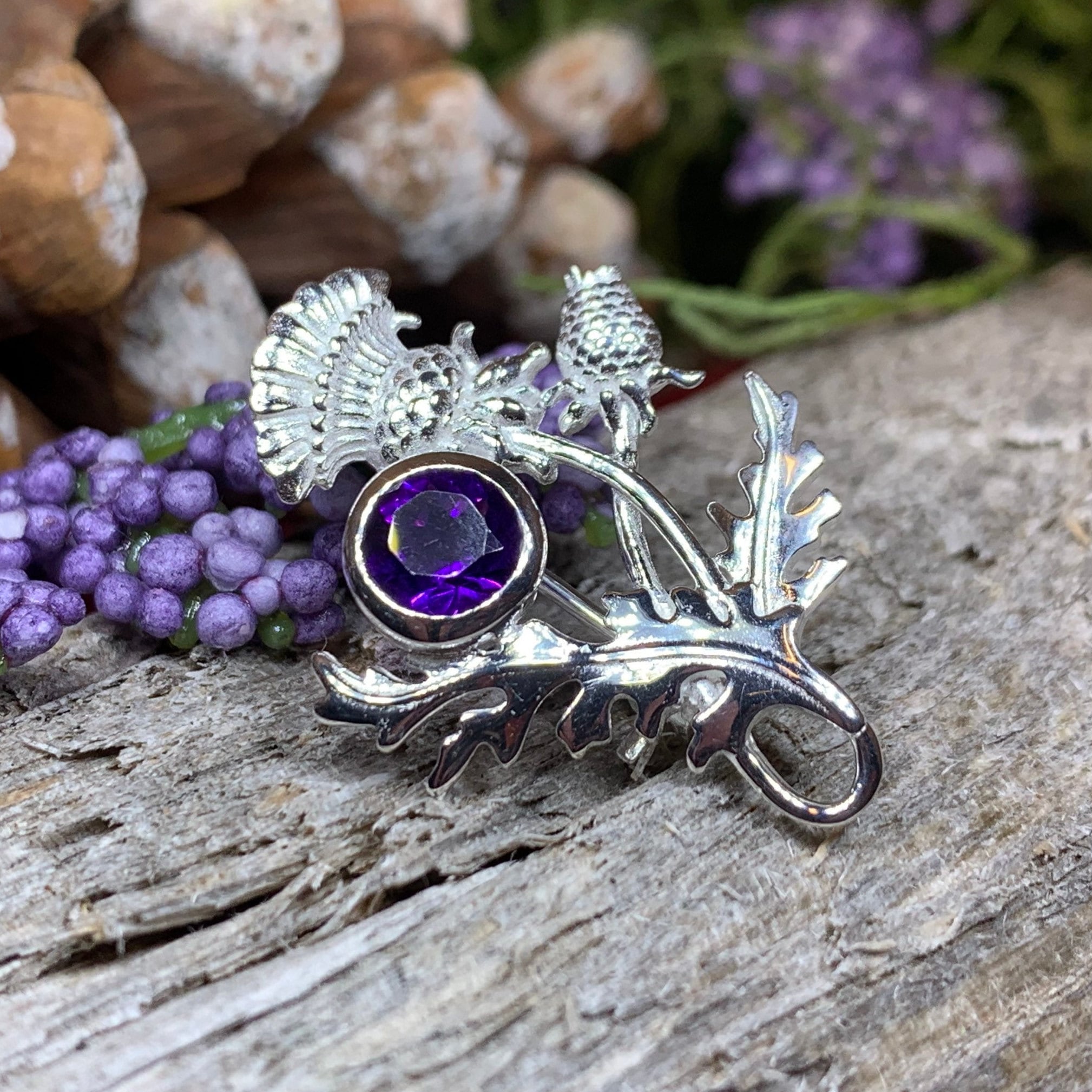 Cairn Ross Scottish Thistle Brooch