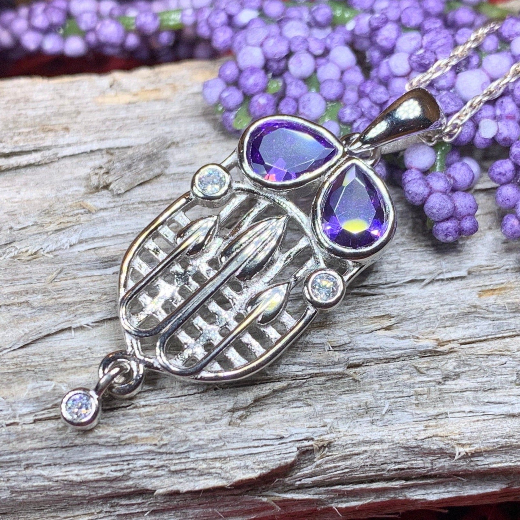 Cairn Tassel Mackintosh Amethyst Necklace