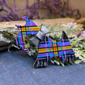 Tartan Dog Scottish Brooch - Handmade in Scotland