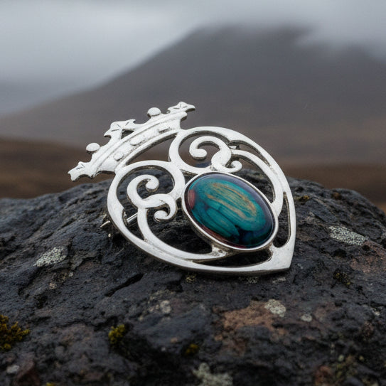 Heathergems Luckenbooth Brooch - Handmade in Scotland