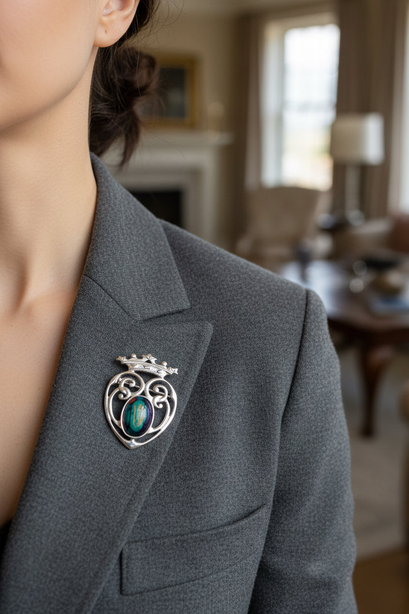 Heathergems Luckenbooth Brooch - Handmade in Scotland