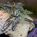 Celtic Dragonfly Brooch