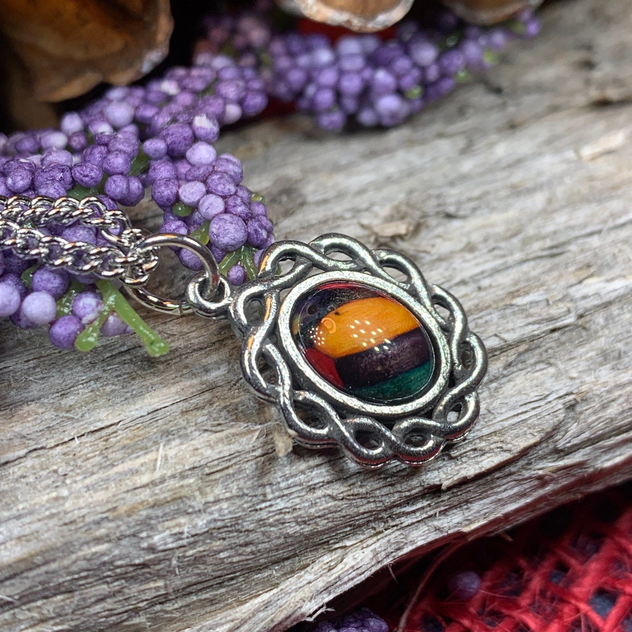 Margie Celtic Heathergems Necklace - Scotland Jewelry